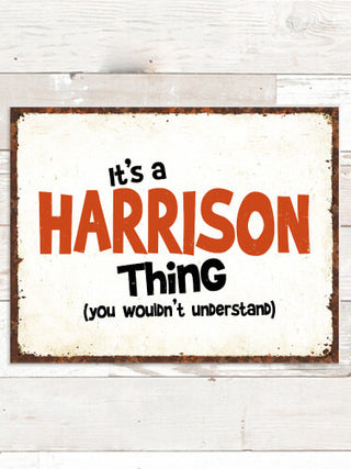 You Wouldn't Understand : Tin Signs