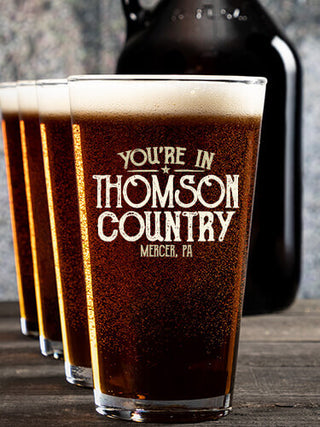 Your Country : Growler Pint Glass Gift Sets - Color Printed