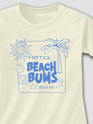 Beach Bums : Adult Ladies Fitted T-Shirt