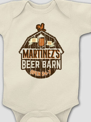 Beer Barn : Printed Baby Bodysuits