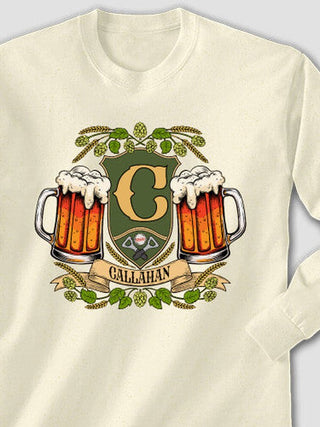 Beer Coat Of Arms : Printed Long Sleeves