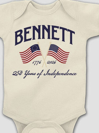 Celebrating 250 Years : Printed Baby Bodysuits