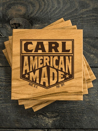 American Made : Coasters - Engraved
