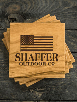 American Outdoor Company : Coasters - Engraved