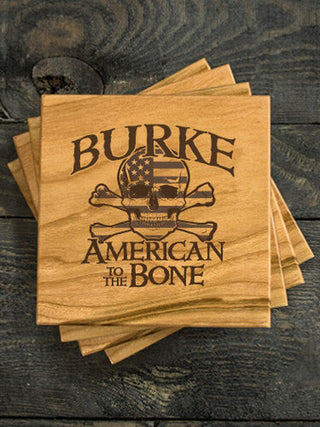 American to the Bone : Coasters - Engraved