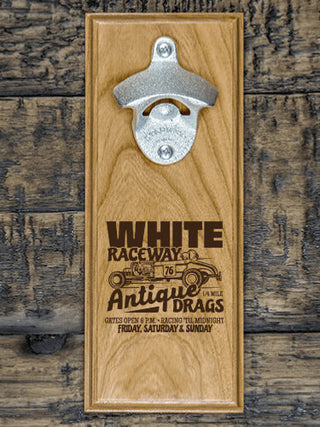 Antique Drag Race : Bottle Openers - Engraved