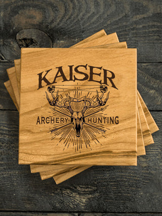 Archery Hunting : Coasters - Engraved