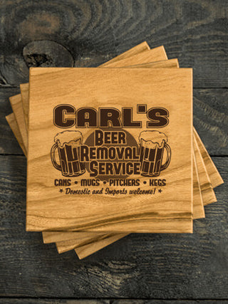 Beer Removal : Coasters - Engraved