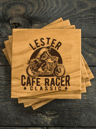 Cafe Racer : Coasters - Engraved