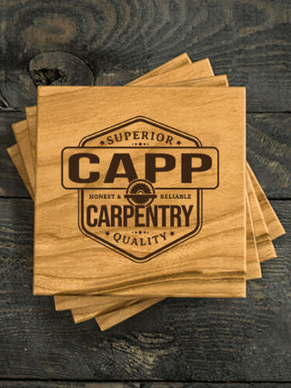 Carpentry : Coasters - Engraved
