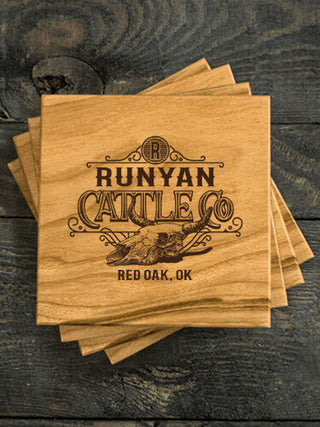Cattle Company : Coasters - Engraved