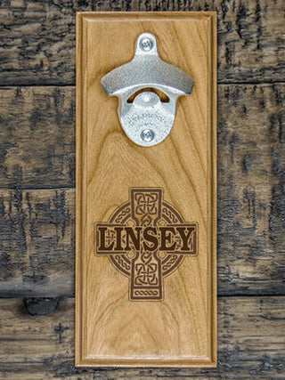 Celtic Stone Cross : Bottle Openers - Engraved