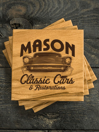 Classic Cars II : Coasters - Engraved