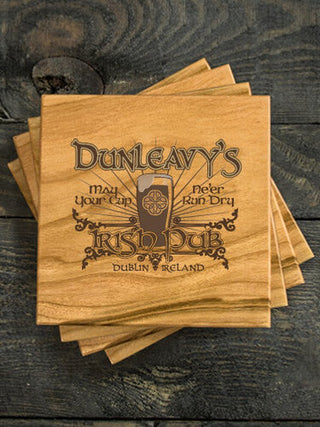 Classic Irish Pub : Coasters - Engraved
