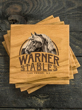 Classic Stables : Coasters - Engraved