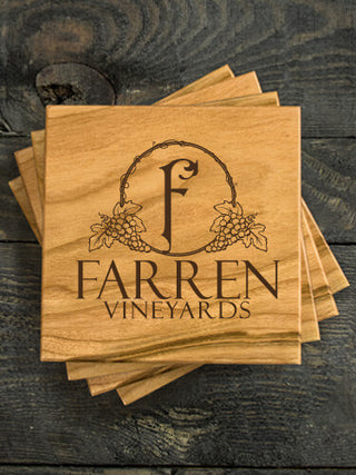 Classic Vineyards : Coasters - Engraved