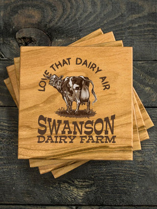 Dairy Air : Coasters - Engraved