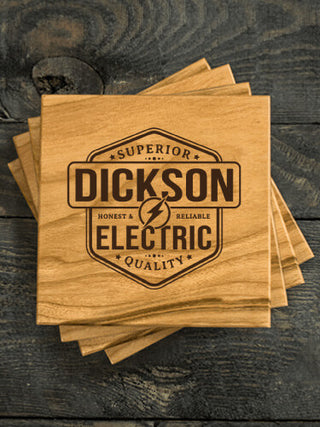 Electric : Coasters - Engraved