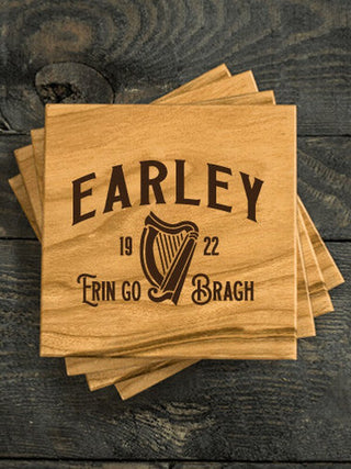 Erin Go Bragh : Coasters - Engraved