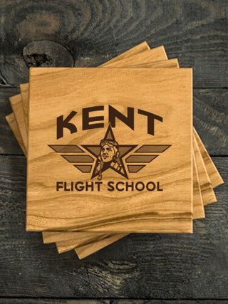 Flight School : Coasters - Engraved
