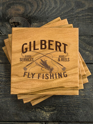 Fly Fishing Guide : Coasters - Engraved