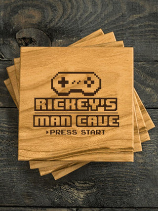 Gamer Man Cave : Coasters - Engraved