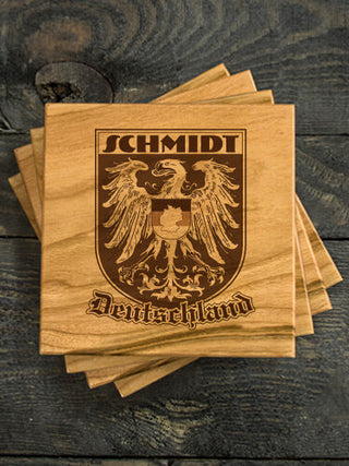 German Eagle : Coasters - Engraved