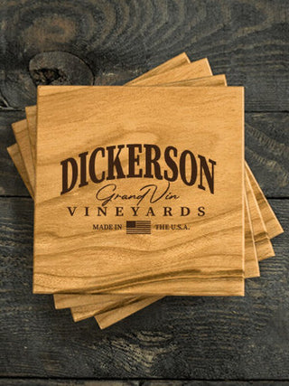 Grand Vineyards : Coasters - Engraved