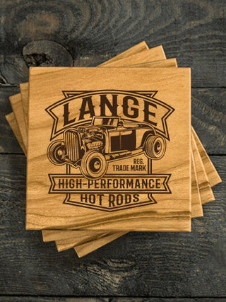 High-Performance Hot Rods : Coasters - Engraved