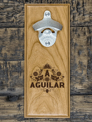 Hispanic Monogram : Bottle Openers - Engraved