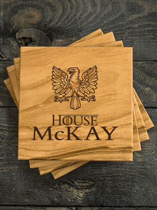 House : Coasters - Engraved