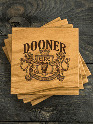 Irish Crest : Coasters - Engraved
