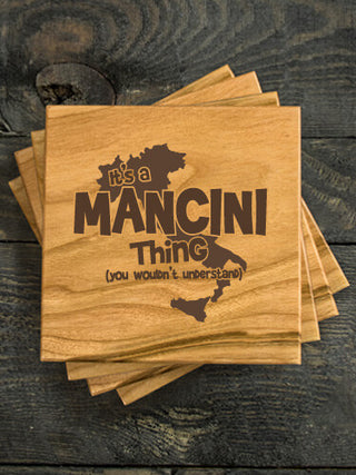 Italian Thing : Coasters - Engraved
