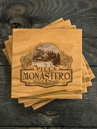 Italian Villa : Coasters - Engraved