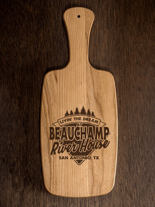 Livin' The Dream River House : Cheese Boards - Engraved