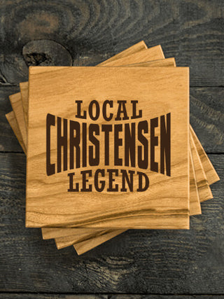 Local Legend : Coasters - Engraved