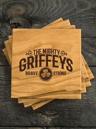 Mighty : Coasters - Engraved