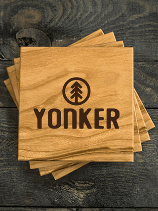 Pine Tree : Coasters - Engraved