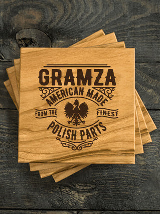 Polish Parts : Coasters - Engraved