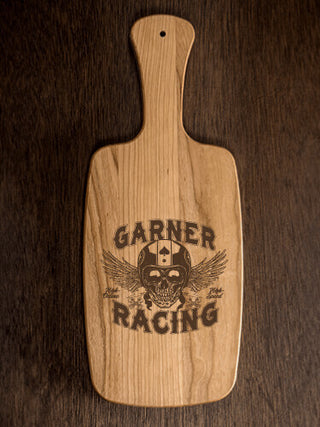 Racing Skull : Cheese Boards - Engraved