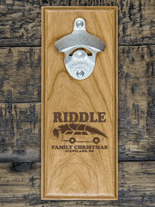 Retro Family Christmas : Bottle Openers - Engraved