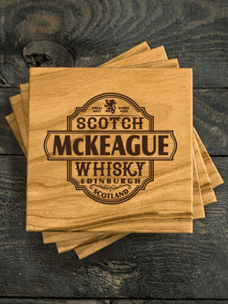 Scotch Whisky : Coasters - Engraved