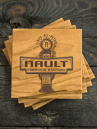Service Station : Coasters - Engraved