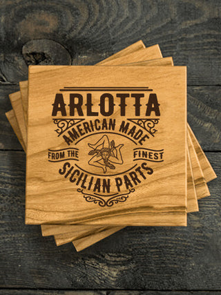 Sicilian Parts : Coasters - Engraved