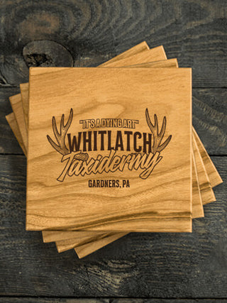 Taxidermy : Coasters - Engraved