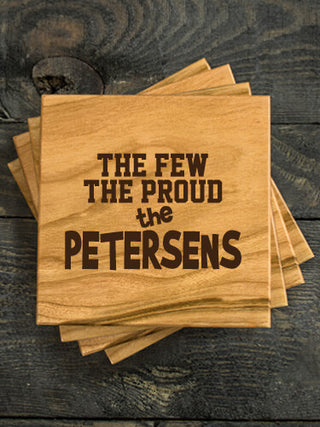 The Few The Proud : Coasters - Engraved