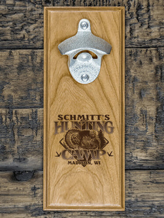 Turkey Hunting Camp : Bottle Openers - Engraved