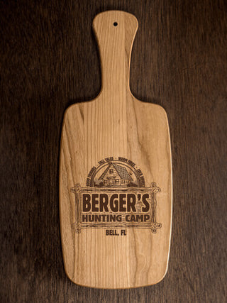 Vintage Hunting Camp : Cheese Boards - Engraved