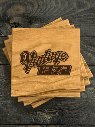 Vintage : Coasters - Engraved