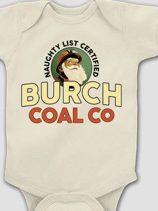 Christmas Coal Company : Printed Baby Bodysuits